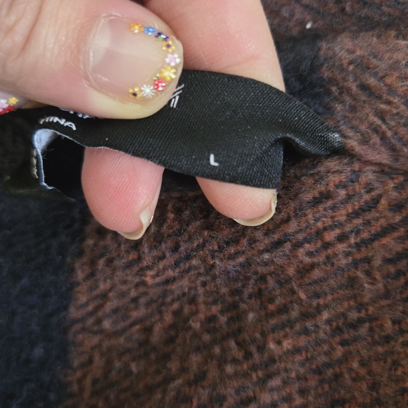 Plaid Kids Jacket - Brown and Black - Picture 5 of 9